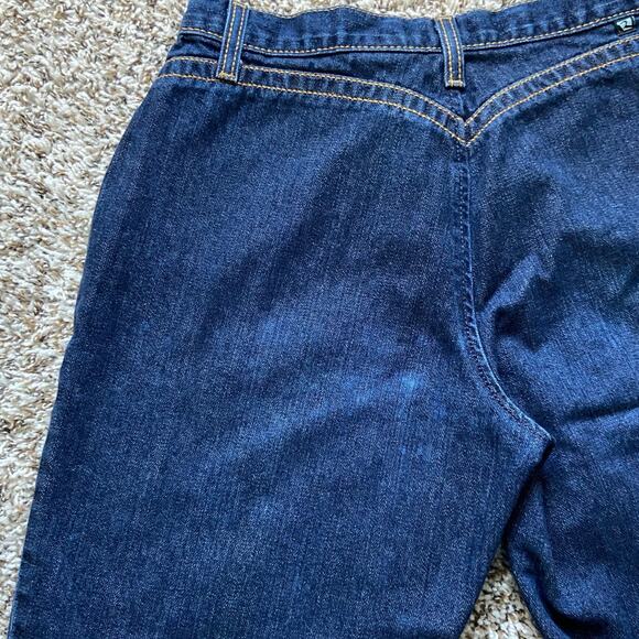 Vintage Rockies Bareback Low Rise Jeans Women's 10 Long Denim Flare Zip Fly - Picture 8 of 13